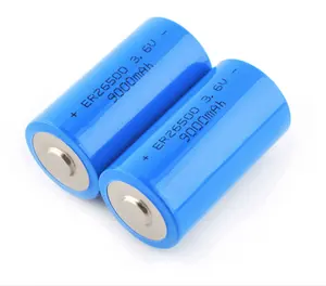 3.6V lisocl2 lithium ER26500 9000mAh batterie de type C
