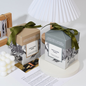 Tinh Tế Hoa Đầy Màu Sắc In Ấn Sang Trọng Hộp Quà Tặng Bánh Trung Thu Bao Bì Với Nắp - Product Image 5