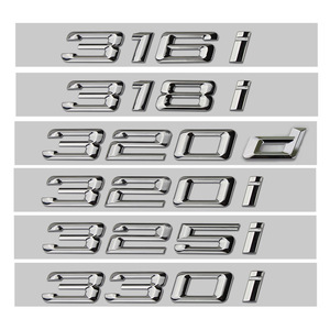 Pegatinas con el Logotipo del Maletero Trasero del Coche, Letras ABS 316i 318i <span class=keywords><strong>320d</strong></span> 320i 325i 330i, Emblema para <span class=keywords><strong>BMW</strong></span> E90 E46 E36 F30 F31 E91 E92 - Product Image 1