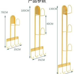 Wall-mounted storage rack is a suitable storage rack for helmets and hats for home entrances. - Product Image 3