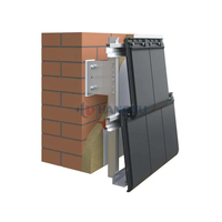 Système de terre cuite d'acier inoxydable de revêtement de façade réglable en pierre de marbre