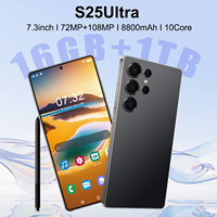 Smartphone Original S25 Ultra 5G LTE, 16GB+1TB, CPU Deca Core, Cámara de 108MP, Pantalla AMOLED de 7.3'', Batería de 8800mAh, Doble SIM, Android 13