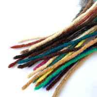 Cheveux humains brésiliens véritables extensions de cheveux humains locs et dreadlocks permanents faisceaux pour hommes et femmes