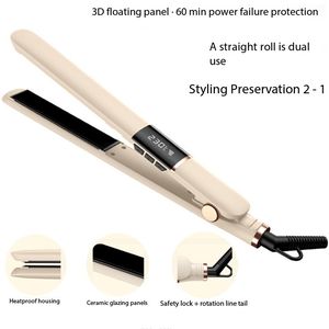 Plancha y Rizador de Pelo Profesional 2 en 1 de Cerámica con Iones Negativos y Calentamiento Rápido PTC - Pantalla de Temperatura - Product Image 6