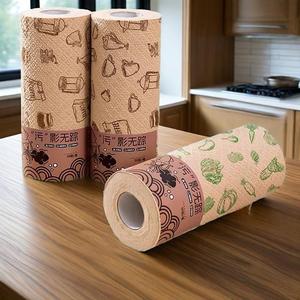 Оптовая продажа, высококачественное кухонное бумажное полотенце из бамбуковой целлюлозы, одноразовое кухонное бумажное полотенце