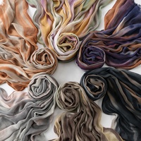 Nouveauté Printemps Bestseller Écharpe Longue Plissée Tie-Dye Arc-en-ciel Style Ethnique Mode Urbaine Châle Polyvalent Femme