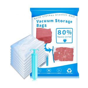 Bolsa de Almacenamiento al Vacío de Plástico Multifuncional Clásica de Alta Calidad para Sala de Estar, Bolsa para Ropa Comprimida - Product Image 3