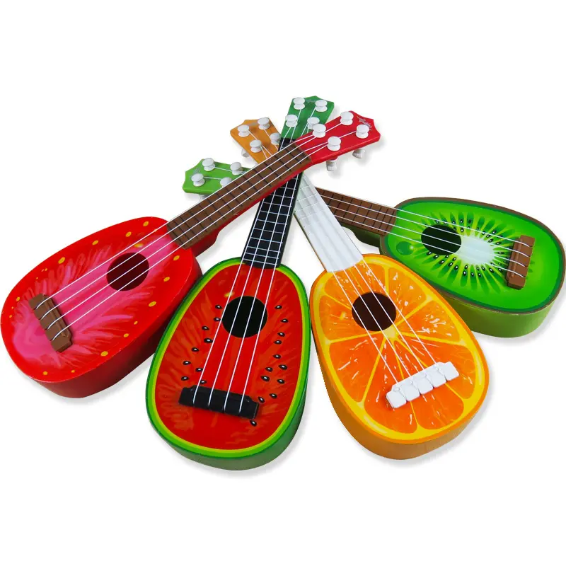 Günstige Musik instrument Aufklärung 4 Saiten Gitarre Kinder Spielzeug Ukulele für Kinder