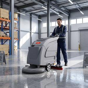 CleanHorse XP530E - <span class=keywords><strong>Fregadora</strong></span> <span class=keywords><strong>de</strong></span> Pisos a Batería con Disco Único <span class=keywords><strong>de</strong></span> 530 mm, Máquina Comercial para Limpiar Pisos <span class=keywords><strong>de</strong></span> Mármol y Azulejos - Product Image 6