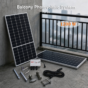 Système <span class=keywords><strong>solaire</strong></span> domestique monocristallin 1200W WiFi MPPT connecté au réseau, sûr et stable, pour jardin/cour, avec 3 trackers MPPT 50/60Hz - Product Image 1