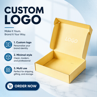 Boîte d'expédition pour vêtements en carton jaune personnalisée avec votre logo – Offre spéciale pour l'emballage de vêtements