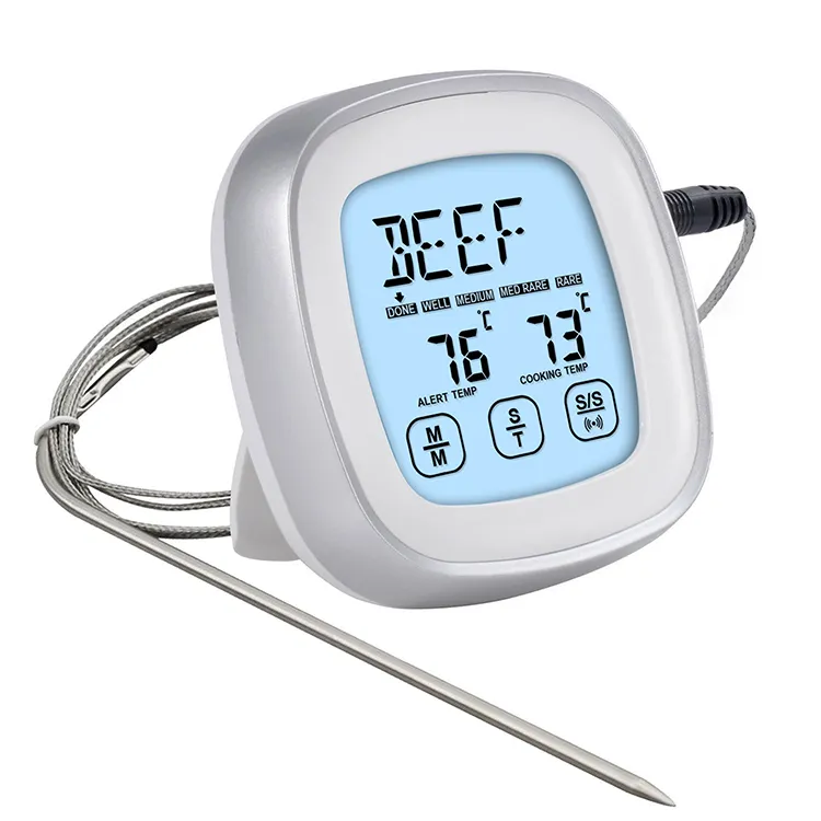 Nieuwe Aankomst Online Winkel Online Beste Verkoop Hoge Kwaliteit Touchscreen Timer Keuken Benodigdheden Elektronische Bakken Barbecue Thermometer