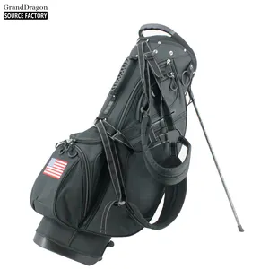 Lightweight Wholesale New Style Portable Customized Logo 600D PVC Golf Stand Bag