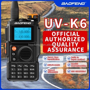 Talkie-walkie analogique portable UVK6 bidirectionnel toutes bandes avec chargement Type-C, VHF/UHF, résistant à l'eau IPX-1, 5W longue portée - Product Image 2