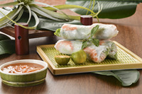Plato Cuadrado de Melamina Resistente, Estilo Mimbre Verde, para Servir Sushi y Rollitos Vietnamitas, para Restaurantes y Uso Doméstico