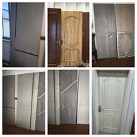 Porte intérieure moderne, porte carrée en bois massif, couleurs de peinture de qualité supérieure, portes de chambre en bois pour la maison, la chambre à coucher, le bureau