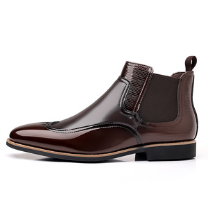 Nouvelles Chaussures Habillées Décontractées pour Hommes en Cuir Véritable Sculpté, Rehaussantes, Style Britannique à Trois Liens, Idéales pour Mariages et Affaires - Product Image 5