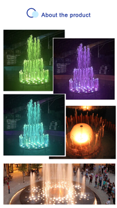 Fuente de Agua en Cascada de Acero Inoxidable Water Crown con LED para Decoración de Jardín, Hotel o Patio - Product Image 3