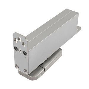 Charnière de sol sans rainure pour porte en bois, porte vitrée, en alliage d'aluminium, dissimulée, robuste, ouverture à 180 degrés, installation facile - Product Image 1