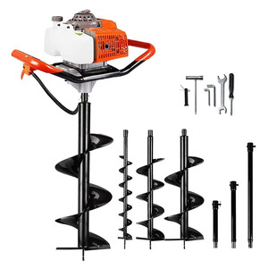 Perceuse à essence industrielle bibo haute puissance 63cc en acier inoxydable, petite taille, deux temps, pour le jardinage et la plantation - Product Image 3