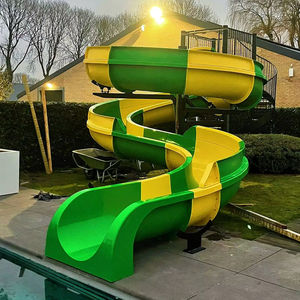 Tobogán de Agua en Espiral para Parque Acuático, Equipo para <span class=keywords><strong>Juegos</strong></span> al Aire Libre para Piscina - Product Image 1