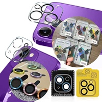 Pelindung Lensa Kamera iPhone Kaca Tempered Anti Gores untuk Seri X XS XR 11 12 13 14 15, Ramah Casing