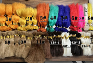 Cheveux de yak teints 2026, diverses couleurs, pour perruques de théâtre - Product Image 5