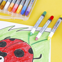 Trockener lösch barer Wachs mal stift für Kinder kann auf Glas gezeichnet werden, Fenster leicht wasch bare Baby bades tifte Werks set Wachs Caryon Paraffin wachs