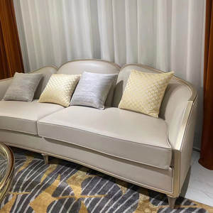 דובאי יוקרה בסגנון מג 'ליס 100% סגנון מלא תבואה איטלקי עור מלא תה מסגרת עץ מלא - Product Image 2