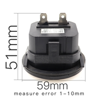 Compteur d'heures en plastique rond pour camion, tracteur, bateau, moteur, compteur de temps BenkPak HM-1