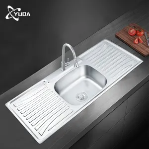 Canto Redondo Atacado Comercial Único Bowl Kitchen Sink Aço Inoxidável Undermountkitchen Sink