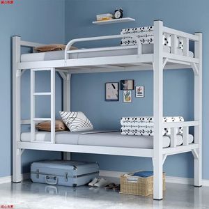 เตียงสองชั้นโครงเหล็กโลหะเตียงสองชั้นพร้อมเตียงคู่สำหรับผู้ใหญ่ - Product Image 2