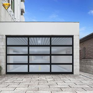 Meilleur prix <span class=keywords><strong>Porte</strong></span> <span class=keywords><strong>de</strong></span> <span class=keywords><strong>garage</strong></span> sectionnelle pleine vue automatique en aluminium avec panneau affleurant Design moderne Caractéristique coupe-vent - Product Image 5