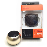 Haut-parleurs stéréo Bluetooth mini portables en alliage d'aluminium M3 3 watts, mini haut-parleur portable en métal