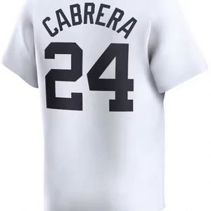 Listo para enviar Miguel <span class=keywords><strong>Cabrera</strong></span> White Home Camiseta de béisbol cosida de la mejor calidad - Product Image 1