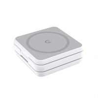 Cargador Inalámbrico 3 en 1 Plegable y Ecológico, Personalizable OEM/ODM, Soporte Magnético Portátil para Teléfono Celular, Auriculares y Reloj, Carga Rápida