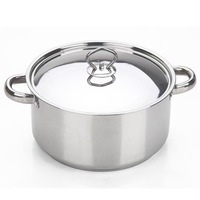 Set Peralatan Masak Stainless Steel Klasik 15 pcs Multifungsi dengan Tutup untuk Rumah, Restoran, dan Memasak Sehari-hari