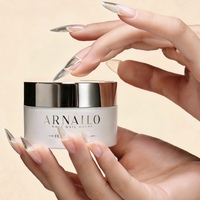 Gel de construction pour extension d'ongles sans HEMA, sans sensation de brûlure, à faible chaleur, séchage rapide en 2,5s, auto-nivelant, gel dur