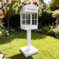 Nouvelle Arrivée LEDA – Cabine Téléphonique Moderne en Métal Blanc avec Livre d'Or Audio Intégré pour Mariages/Événements Anniversaires en Chine – Taille Personnalisable