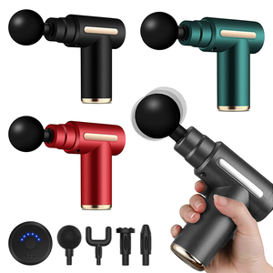 Mini pistola de masaje Phenitech, potente pistola Fascial portátil de percusión de tejido profundo, masajeador de cabeza de espalda muscular con 4 cabezales de masaje - Product Image 2