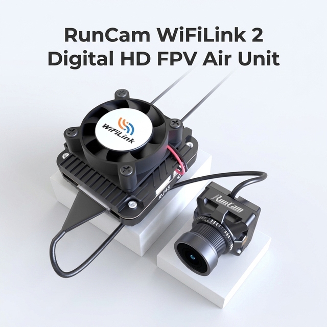 RunCam WiFiLink 2 Digital HD FPV Air Unit OpenIPC 1080P 90fps IMX415 Sensor Dual LED Status 5G Wireless VTX Camera Kit