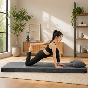 ที่นอนพับได้แบบพกพา ราคาประหยัด สำหรับตั้งแคมป์กลางแจ้ง วัสดุเมมโมรี่โฟม วิสโคอีลาสติก ใช้กับเต็นท์หรือเตียงสนาม รุ่น QJXX-OUTDOOR-001 หนา 4 นิ้ว - Product Image 1
