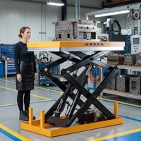 Table élévatrice à ciseaux électrique flexible personnalisée CE JIALITE Série HWS, plateforme fixe sur mesure pour entrepôt