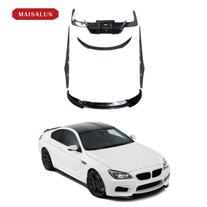 Msl <span class=keywords><strong>m6</strong></span> V style kit in fibra di carbonio per <span class=keywords><strong>BMW</strong></span> serie 6 F12 f13 real <span class=keywords><strong>M6</strong></span> body kit labbro anteriore gonna laterale spoiler diffusore posteriore - Product Image 1