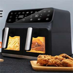 Échantillon gratuit 8L <span class=keywords><strong>Black</strong></span> <span class=keywords><strong>friday</strong></span> Deals 2025 Air Friteuse Mijoteuse Combo Friteuse Vaporisateur d'huile Bouteille Air Friteuse 2 Tiroirs - Product Image 6