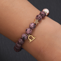 Bracelet Planètes du Zodiaque – Expédition en gros par lots en fonction des textures et des veinures de matériaux variés – Bijoux pour couples