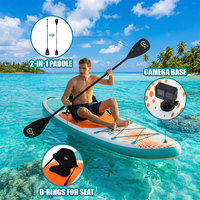 Planche de paddle gonflable tout usage OEM pour la planche à pagaie debout (SUP) avec technologie Drop Stitch, pompe intégrée, portable et durable, idéale pour les eaux océaniques