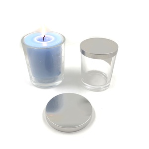 Cubiertas de Lujo Personalizadas de Metal Dorado para Velas de 85mm y 75mm, Tapas Plateadas para Frascos de Velas, Tapas de Vidrio para Velas - Product Image 3
