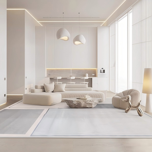 Bắc Âu sáng tạo cong thiết kế vải phòng khách hiện đại đơn giản người ngoài hành tinh khách sạn Mô hình phòng chéo góc sofa - Product Image 2