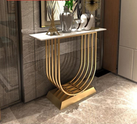 Table console avec miroir, ensemble de table console moderne avec miroir